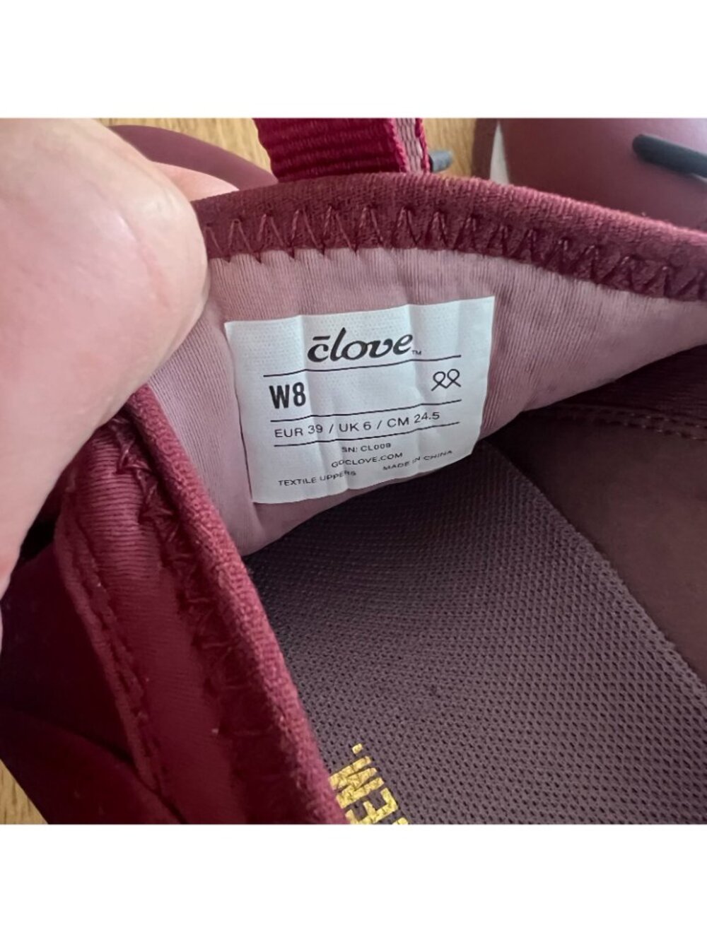 Clove Royal Maroon Nursing Healthcare Comfort Shoes Women's Size 8 - Picture 8 of 9